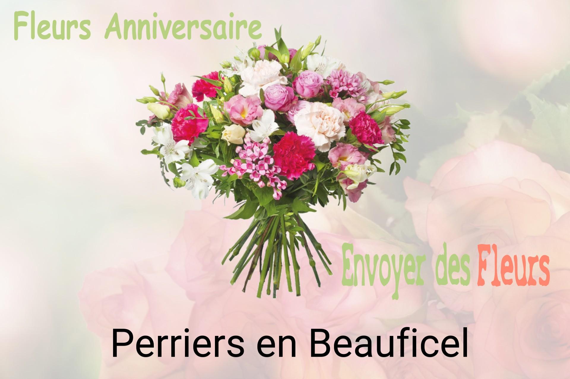 Bouquet de fleurs d’anniversaire livré à Perriers-en-Beauficel